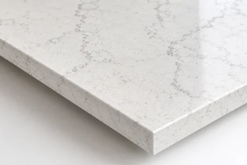 Manta quartz Crushed Ice White countertop